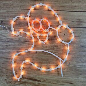 Seasons Dazzlers Halloween Light Up Ghost Silhouette Works 45 Lights VTG 1996